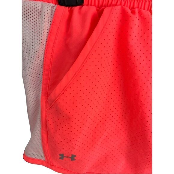Under Armour Women’s Running Shorts Dri-Fit SZ M Color is Florescent Peach for S - Picture 8 of 11